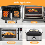 Alyvisun Silicone Air Mold, 2-Piece Accessories Oil-Free Fryer Reusable Air Frye