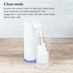 Automatic Foaming Soap Dispenser: Rechargeable Touchless Soap Dispenser Stainless Steel Foam Soap Dispenser for Bathroom Hand Soap Pump for Kitchen Xmas Gift, 9Oz, White