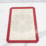 (3 Pack)  Reusable Silicone Baking Mat - Measures 16.5" X 11.6"