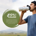 Himalayan Tea Tumbler - Travel Bottle with Tea Infuser for Loose Leaf Tea or Iced Coffee - 32Oz, White-Etched - Double-Walled Insulated Bottle - Keeps Drinks Hot & Cold for Hours