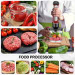 1100W Immersion Blender, 21-Speed Hand Blender with Turbo Mode, 5-In-1 Stick Blender for Smoothies, Baby Food, Soups, Purees, Red
