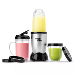 Magic Bullet Personal Blender Set: Bullet Mixer for Smoothies, 250W, Stainless Steel Blades, Dishwasher-Safe Parts