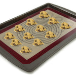 (3 Pack)  Reusable Silicone Baking Mat - Measures 16.5" X 11.6"
