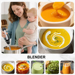 1100W Immersion Blender, 21-Speed Hand Blender with Turbo Mode, 5-In-1 Stick Blender for Smoothies, Baby Food, Soups, Purees, Black