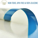 Silicone Baking Mat Set of 5-2 Half Sheets (Macaron & Cookie Circle on Mat) + 1 Quarter + 1 round & 1 Square Size Silicone Baking Sheet - Nonstick & Easy to Clean - 100% Silicone Mats for Baking