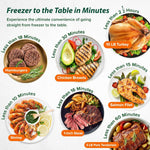 Pro plus 2 Air Fryer, Infra-Red Oven Cook Healthy, 360 Surround Cooking, Adjustable Temps, 100 Presets & 50 Memory Air Fryer, Durable Power Dome, Mint Green