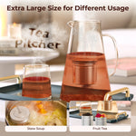 304 Stainless Steel Extra Large Tea Strainers for Loose Tea Extra Fine Mesh Tea Infuser (2 Pack)