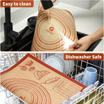 Silicone Baking Pastry Dough Mat - 28X20Inch Extra Large Cookie Bread Rolling Ma