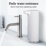 Automatic Foaming Soap Dispenser: Rechargeable Touchless Soap Dispenser Stainless Steel Foam Soap Dispenser for Bathroom Hand Soap Pump for Kitchen Xmas Gift, 9Oz, White