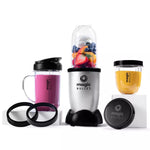 Magic Bullet Personal Blender Set: Bullet Mixer for Smoothies, 250W, Stainless Steel Blades, Dishwasher-Safe Parts