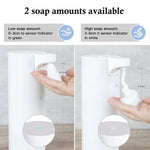 Automatic Foaming Soap Dispenser: Rechargeable Touchless Soap Dispenser Stainless Steel Foam Soap Dispenser for Bathroom Hand Soap Pump for Kitchen Xmas Gift, 9Oz, White