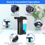 Automatic Soap Dispenser, Touchless Hand Soap Dispensers 17Oz/500Ml with 5 Adjustable Soap Levels, Kitchen Soap Dispensers, Liquid Hand Soap Dispenser Bathroom, Black
