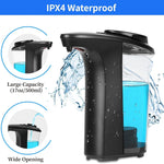 Automatic Soap Dispenser, Touchless Hand Soap Dispensers 17Oz/500Ml with 5 Adjustable Soap Levels, Kitchen Soap Dispensers, Liquid Hand Soap Dispenser Bathroom, Black