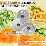 Food Processor, 12 Cup 600W Multifunctional Food Vegetable Chopper, for Shredding, Slicing, Doughing, Emulsifying and Juicing, Silver