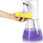 Automatic Soap Dispenser,Touchless Gel Soap Dispenser Bathroom,Counterto Automatic Hand Sanitizer Dispenser Hand Free Soap Dispenser Electric,500Ml/17Oz