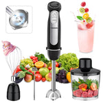 1100W Immersion Blender, 21-Speed Hand Blender with Turbo Mode, 5-In-1 Stick Blender for Smoothies, Baby Food, Soups, Purees, Black