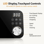 Food Processor, 12 Cup 600W Multifunctional Food Vegetable Chopper, for Shredding, Slicing, Doughing, Emulsifying and Juicing, Silver